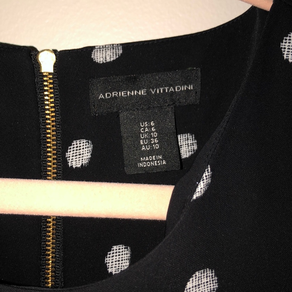 Adrienne Vittadini Polka- Dot Shift Dress - Picture 2 of 4